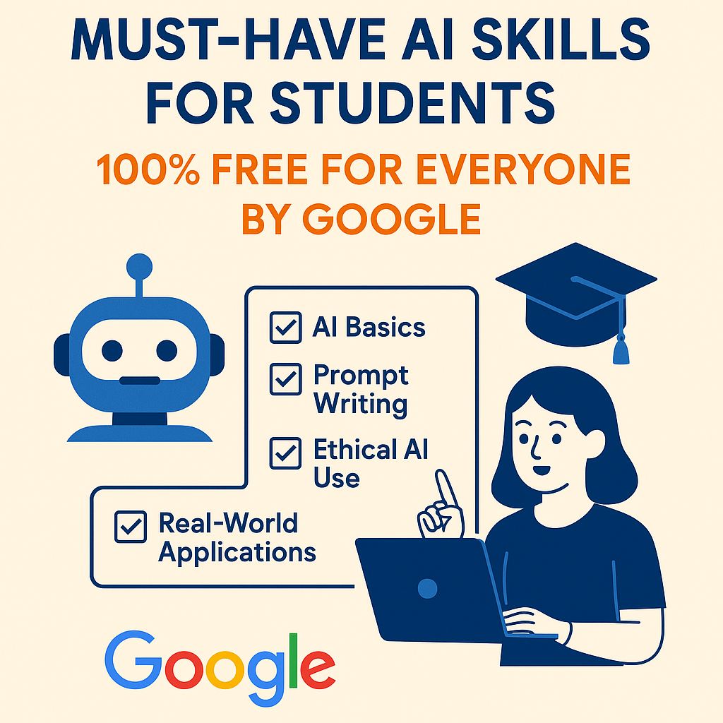 Master AI Skills with Google’s Free Online&nbsp;Courses.
